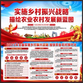 乡村振兴展板