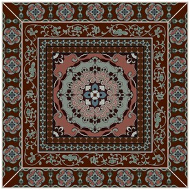 莫高窟敦煌壁画盛唐团花藻井图案