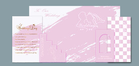 浅粉色婚礼背景