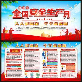 2023安全生产月展板