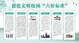 创建文明校园六个好标准