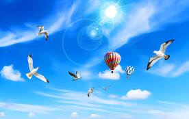 蓝天白云软膜天花吊顶