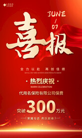 喜报海报