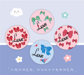 小圆镜 圆卡 吊牌