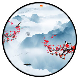 水墨山水客厅办公室挂画