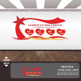 企业党建非公企业党建文化墙