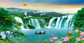 流水生财 富水长流