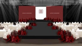 红色水晶婚礼效果图