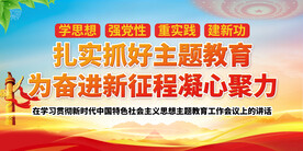 主题教育展板 党建展板