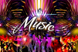 夜店音乐背景装饰画