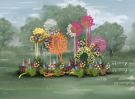 户外婚礼迎宾区