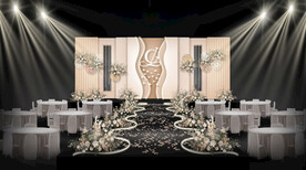 香槟色婚礼仪式区