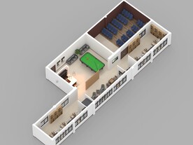 活动室室内设计案例效果图