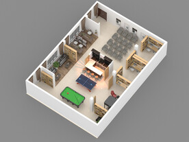 活动室室内设计案例效果图