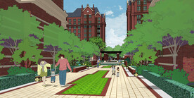 小区园林建筑SU模型图片