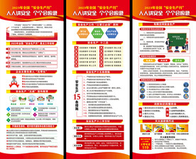 安全生产月展架