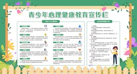 青少年心理健康教育宣传栏