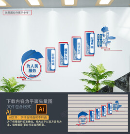 警察楼梯文化墙