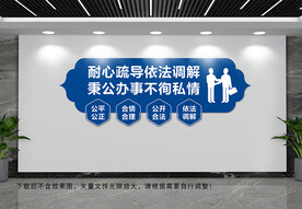 依法调解文化墙