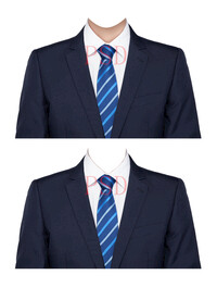 蓝色领带男西装正装psd