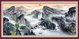 新中式山水画