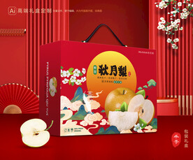 秋月梨礼盒 梨包装