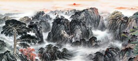 泰山迎客松