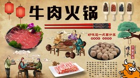 牛肉火锅背景墙