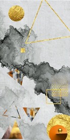 现代轻奢抽象几何装饰画