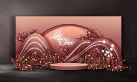 红色婚礼迎宾区