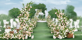 户外婚礼仪式区