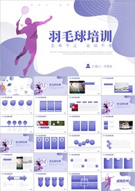 体育竞赛羽毛球运动PPT