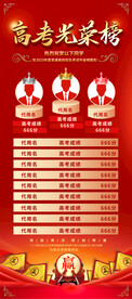 高考光荣榜展架