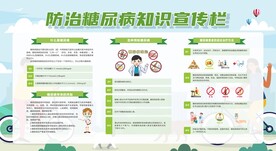 糖尿病健康知识宣传栏展板