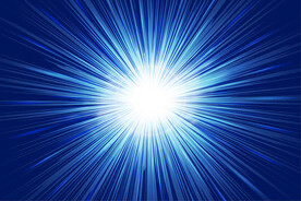 爆炸冲击射线速度概念科技蓝背色