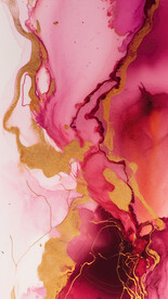 金粉水墨抽象画