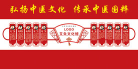 艾灸文化背景墙