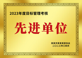 金色先进单位荣誉奖牌铜牌牌匾