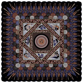 敦煌莫高窟壁画隋代藻井图案