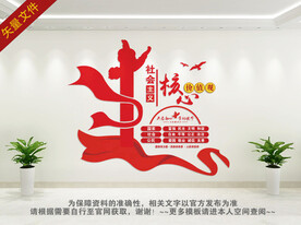 社会主义核心价值观文化墙