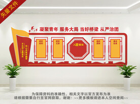 共青团文化墙标语