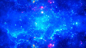 蓝色星空天花软膜