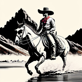 抽象色块装饰画