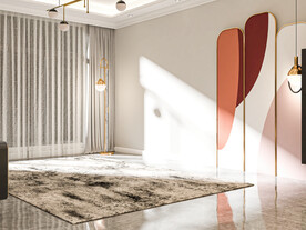 现代极简客厅场景