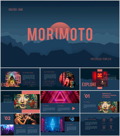 个人简历作品集ppt幻灯片模板