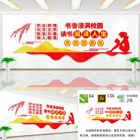 书香校园文化墙