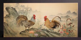 山水画装饰画无框画