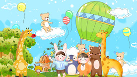 可能动物世界背景墙