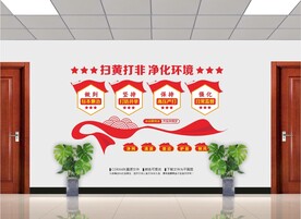 打黄打非文化墙