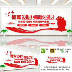 拥政爱民文化墙